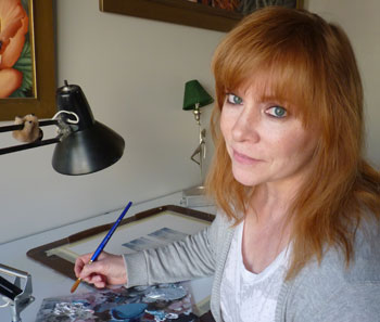 Gina Noelle Ash in her studio